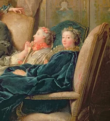 The Reading from Moliere (detail)